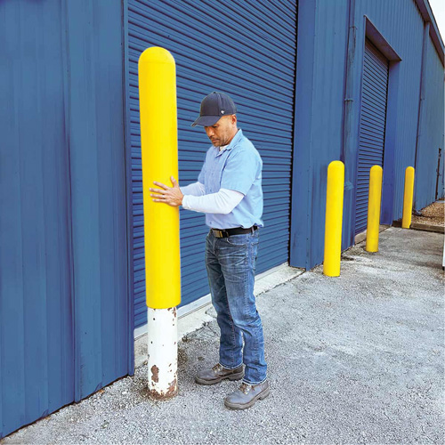 Ultra-Post Protector&reg;, 8" Dia. x 52" L, Yellow Par Equipment