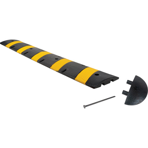 Speed Bump Kit, Rubber, 6' L x 11" W x 2" H Par Equipment