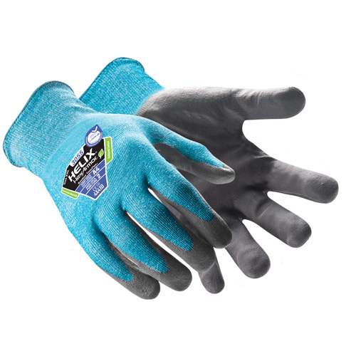 Gants r&eacute;sistants aux coupures Helix 3055 Bamboo TwinFlex, Taille 5/2T-petit, Calibre 18, Rev&ecirc;tement Nitrile, Enveloppe en PEHP/Polyamide, ASTM ANSI niveau A4 Par Equipment