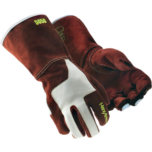 HeatArmor&reg; 5050 Welding Gloves, Split Cowhide, Size Small/7 Par Equipment
