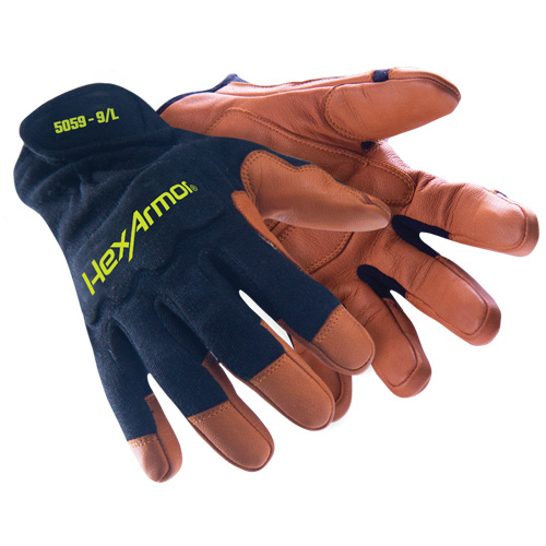 Gants de soudage HeatArmor 5059, Cuir fleur de ch&egrave;vre, Taille Petit/7 Par Equipment