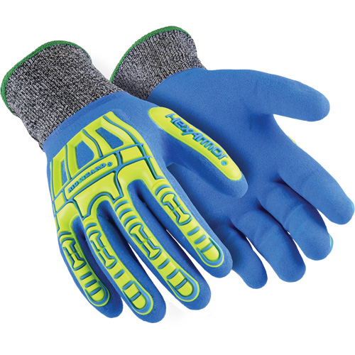 Gants r&eacute;sistants aux coupures Rig Lizard Fluid 7102, Taille 5/2T-petit, Calibre 13, Rev&ecirc;tement Nitrile, Enveloppe en Fibre de verre/PEHP, ASTM ANSI niveau A4 Par Equipment