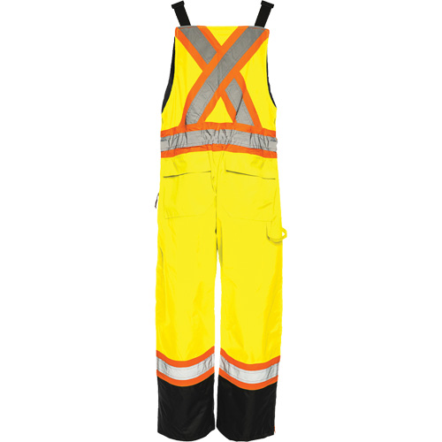 Salopette de s&eacute;curit&eacute; dhiver TO1, Polyester, Petit, Noir/Jaune lime haute visibilit&eacute; Par Equipment