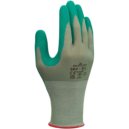 383 Biodegradable Working Gloves, 6/Small, Nitrile Coating, 13 Gauge, Polyester Shell Par Equipment