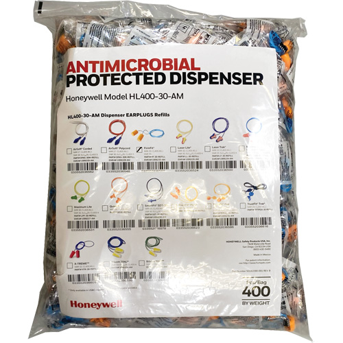 FF-30 Earplugs Refill for HL400 Dispenser, Bulk - Polybag, Corded Par Equipment