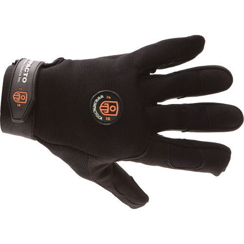 Mechanic Anti-Impact Gloves, 7/Small, Synthetic/Suede Palm, Elastic/Hook & Loop Cuff Par Equipment