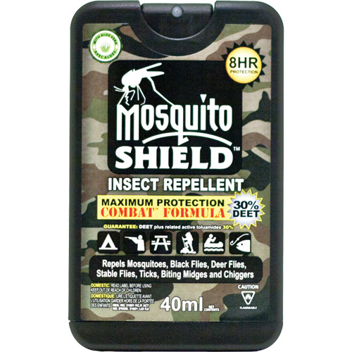 Insectifuge de format poche Mosquito Shield, DEET &agrave; 30 %, Vaporisateur, 40 ml Par Equipment