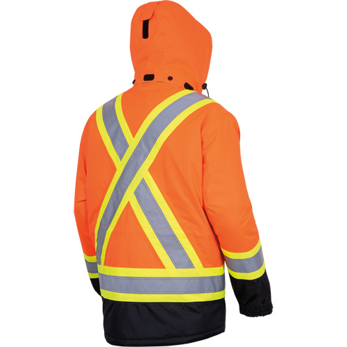 5407 Manteau de s&eacute;curit&eacute; imperm&eacute;able, isol&eacute;e et chauff&eacute;e, Hommes, Petit, Orange haute visibilit&eacute; Par Equipment