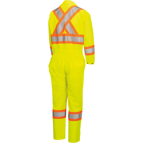 5999AW Combinaison de s&eacute;curit&eacute; routi&egrave;re haute visibilit&eacute; pour femmes, T-petit, Jaune lime haute visibilit&eacute; Par Equipment