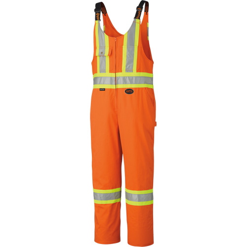 6617ZT High-Visibility Safety Overalls with Leg Zippers, Poly-Cotton, 40 (Tall), High Visibility Orange Par Equipment
