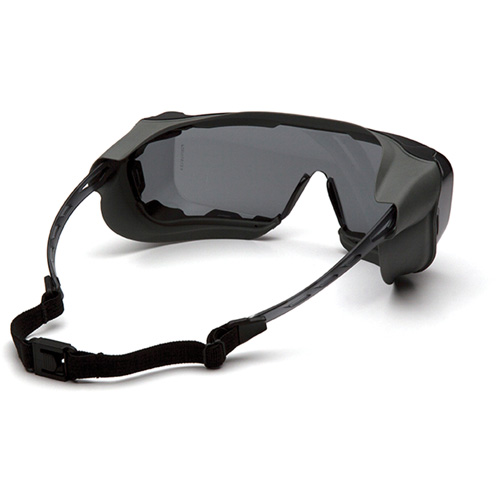 Lunettes &agrave; coques de s&eacute;curit&eacute; Cappture Plus, Lentille Gris, Antibu&eacute;e, Ventilation Ferm&eacute; Par Equipment