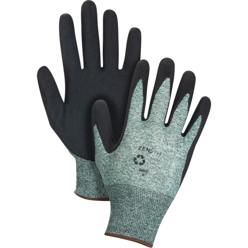 Gants &eacute;cologiques enduits &agrave; prise cr&ecirc;p&eacute;e, 8, R&ecirc;vetement Mousse de latex, Calibre 15, Enveloppe en Nylon/rPET Par Equipment