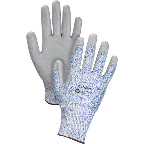 Gants &eacute;lastiques &eacute;cologiques r&eacute;sistants &agrave; la coupe, Taille 8, Calibre 13, Rev&ecirc;tement Polyur&eacute;thane, Enveloppe en PEHP/rPET, ASTM ANSI niveau A2 Par Equipment