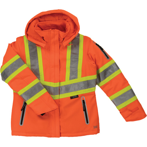 Manteau de s&eacute;curit&eacute; isolant et extensible pour femmes, Polyester, Orange haute visibilit&eacute;, Petit Par Equipment