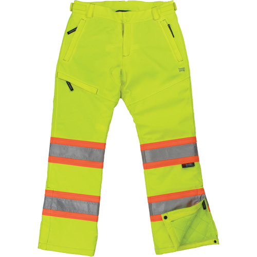 Womens Insulated Flex Safety Pant, Polyester, Large, High Visibility Lime-Yellow Par Equipment