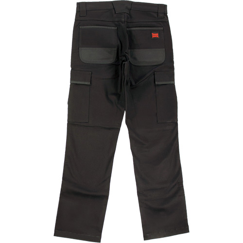 Pantalon de travail WP100, Coton/Spandex, Noir, Taille 2, Entrejambe 30 Par Equipment