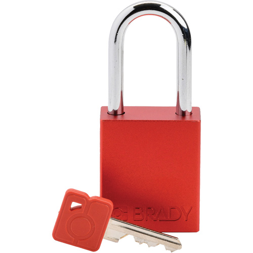 Velocity Lockout Padlock, Red, Keyed Different, Aluminum, 1-1/2" Width Par Equipment