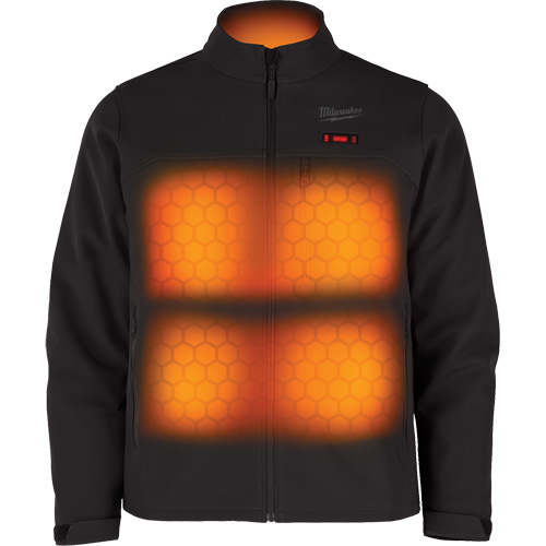 M12 Heated Toughshell Jacket with Battery, Men's, Medium, Black Par Equipment