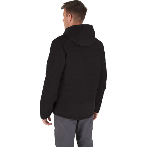 Veste chauffante M12 QuietShell avec pile, Hommes, Moyen, Noir Par Equipment