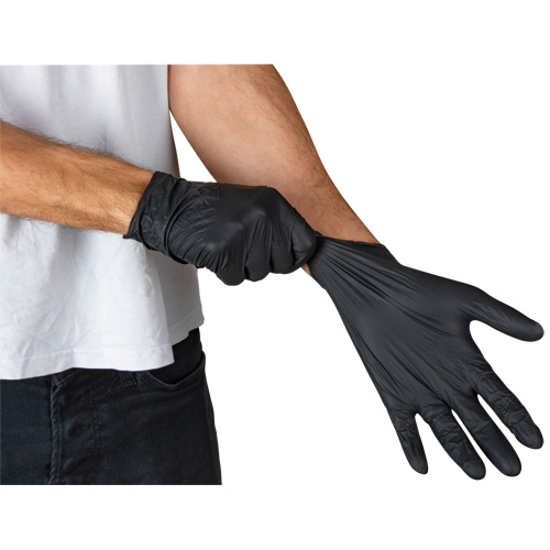 Vending Pack Disposable Gloves, Small, Nitrile, 5-mil, Powder-Free, Black, Class 2 Par Equipment