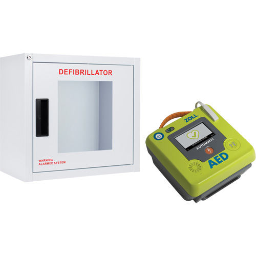 AED 3 AED & Wall Cabinet Kit, Semi-Automatic, French, Class 4 Par Equipment