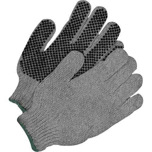 Grip Gloves, Poly/Cotton, Single Sided, X-Large Par Equipment
