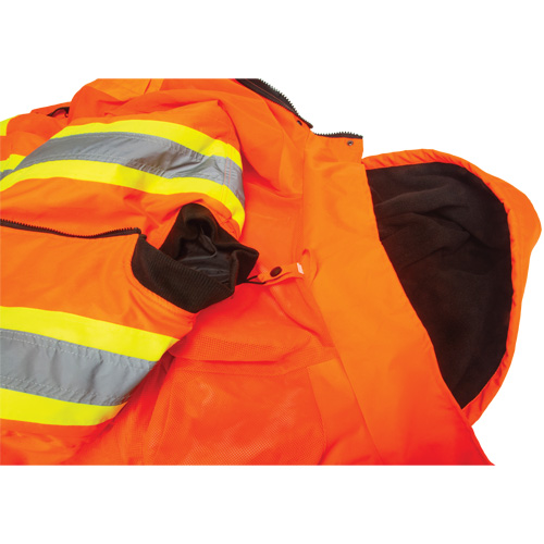 Parka d'hiver imperm&eacute;able 7-en-1, Orange haute visibilit&eacute;, Moyen Par Equipment