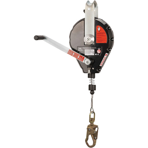 SRL-73303-60 Cable Self-Retracting Lifeline with Recovery, 60', Galvanized Steel, Swivel Par Equipment
