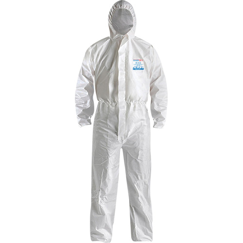 Combinaison CoverMe XP1800 de type 5/6 avec capuchon, Moyen, Blanc, Microporeux Par Equipment