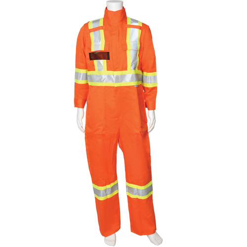 Firewall FR&reg; High-Visibility FR Coveralls, Size Small, High Visibility Orange, 9.2 cal/cm² Par Equipment
