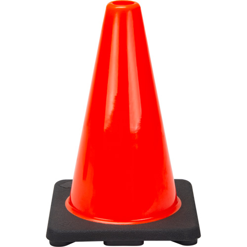 C&ocirc;ne de signalisation de premi&egrave;re qualit&eacute;, 12", Orange Par Equipment