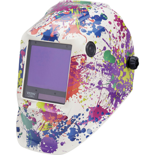 VIKING 3350 Creative Spark Welding Helmet, 3.74" L x 3.34" W View Area, 5 - 13 Shade Range Par Equipment