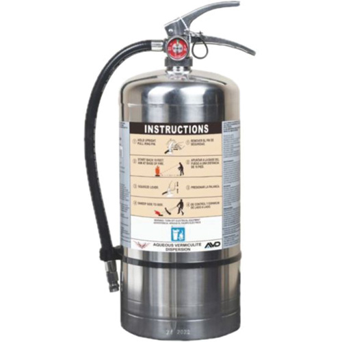 Fire Extinguisher for Lithium-ion Battery Fire Protection, AVD, 6 L Capacity Par Equipment