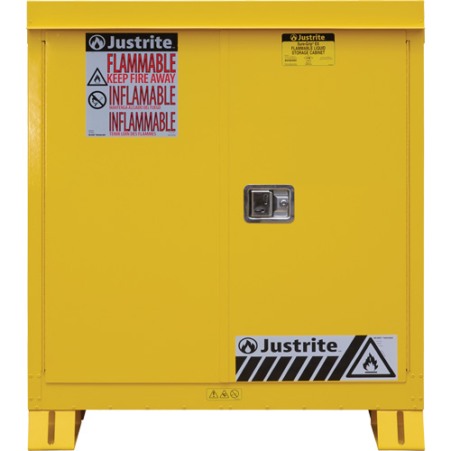 Outdoor Flammable Storage Cabinet, 30 gal., 2 Door, 43" W x 44" H x 18" D Par Equipment