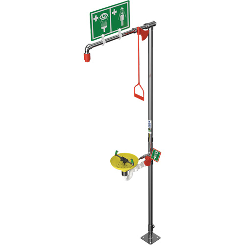 Douche combin&eacute;e avec cuvette ouverte en ABS et entr&eacute;e sup&eacute;rieure, Socle Par Equipment