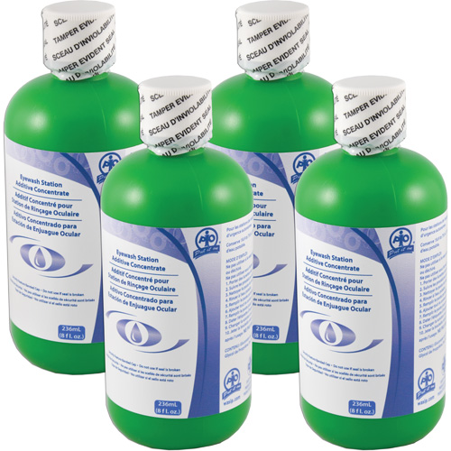 Additive to Preserve Water in Self-Contained Emergency Eye Wash Stations, Canada, 4 Pack, 8 oz. Par Equipment