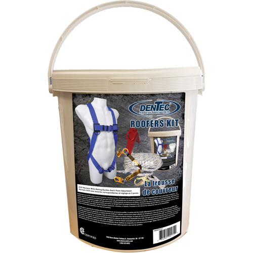 ECO Roofer's Kit with 25' Rope, CSA Certified, Class A, Large/Medium/X-Large, 310 lbs. Cap. Par Equipment