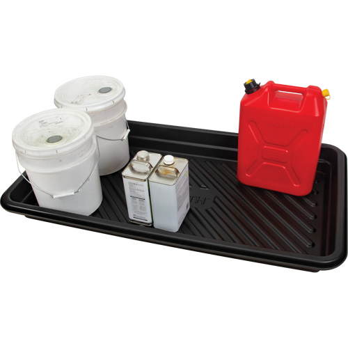 Spill Tray, 24" L x 48" W x 4.5" H, 24 US gal. Spill Capacity Par Equipment