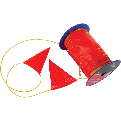 Warning Line with Flags, 328' L, Orange/Yellow Par Equipment