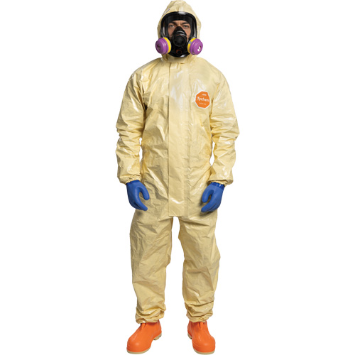 Tychem&reg; 6000 SFR Coverall, Size Small, Khaki Par Equipment