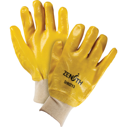 Gants &agrave; fini rugueux et r&eacute;sistants aux produits chimiques, Taille 9, 10" lo, PVC, Doublure en Interlock, 47-mil Par Equipment