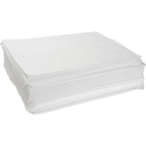 Meltblown Sorbent Pads, Oil Only, 15" x 19", 10 gal. Absorbancy Par Equipment