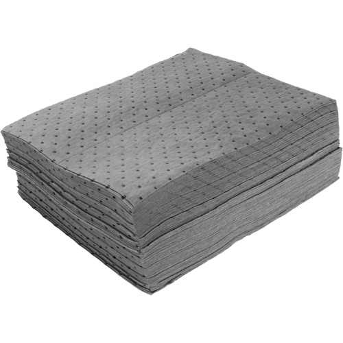Bonded Sorbent Pads, Universal, 15" x 19", 8 gal. Absorbancy Par Equipment
