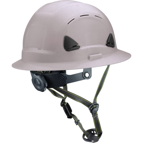 Fibre Metal Climbing Style Helmet with Full Brim, Meets CSA Type 2, Ratchet Suspension, Vented Par Equipment