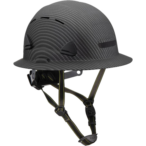 Casque Fibre Metal de style escalade avec bordure compl&egrave;te, R&eacute;pond aux normes CSA type 2, Suspension Rochet, Ventil&eacute; Par Equipment
