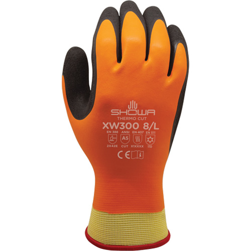 Gants r&eacute;sistants &agrave; la coupe et au froid XW300 , 7/Moyen, R&ecirc;vetement Latex de caoutchouc, Enveloppe en Kevlar Par Equipment