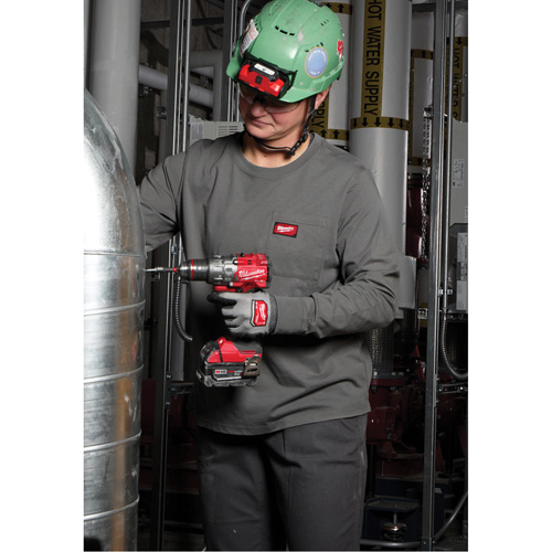 T-shirt &agrave; manches longues avec poches GRIDIRON, Femmes, T-petit, Bleu Par Equipment