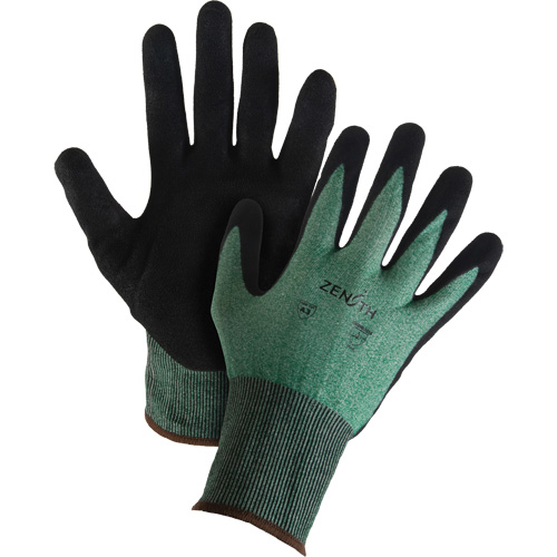 Gants l&eacute;gers et haute dext&eacute;rit&eacute; r&eacute;sistants &agrave; la coupe, Taille 8, Calibre 21, Rev&ecirc;tement Mousse de nitrile, Enveloppe en Acier inoxydable/PEHP, ASTM ANSI niveau A3 Par Equipment