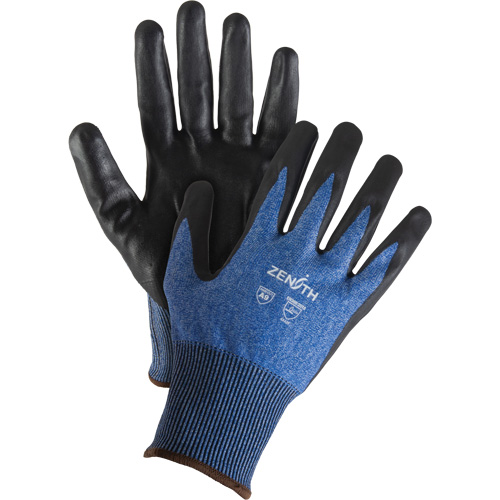 Gants l&eacute;gers et haute dext&eacute;rit&eacute; r&eacute;sistants &agrave; la coupe, Taille 7, Calibre 18, Rev&ecirc;tement Mousse de nitrile, Enveloppe en Acier inoxydable/PEHP/Tungst&egrave;ne, ASTM ANSI niveau A9 Par Equipment