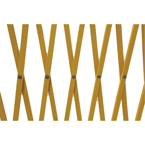 Barri&egrave;re extensible, 84" h x 20' lo, Jaune Par Equipment